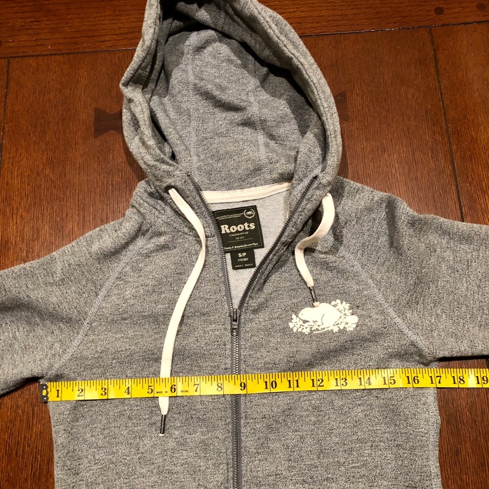 ROOTS ORIGINAL FULL ZIP HOODIE - Salt & Pepper - Small - Worn maybe 5 times